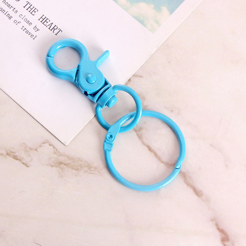 Wholesale Metal DIY Color Painted Keychain Accessories